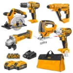 Pack sans fil ingco 10 pcs 20v 4ah