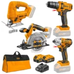 Pack sans fil ingco 8 pcs 20v 4ah