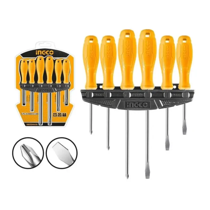 Tournevis ingco 6 pcs hksd0658 – Image 1