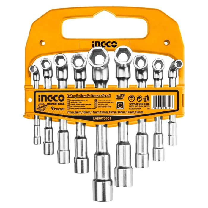 Cles tube 9pcs 7-19mm  ingco – Image 1