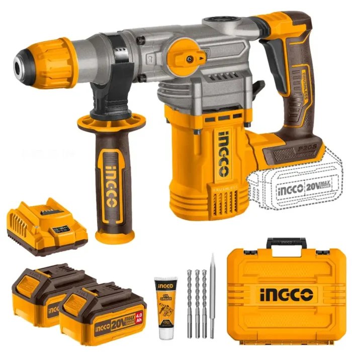 Marteau perforateur ingco 20v-4ah 28mm – Image 1