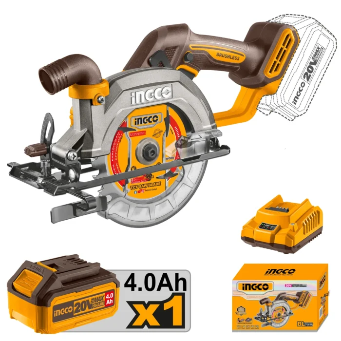 Scie circulaire ingco 20v 4ah – Image 1