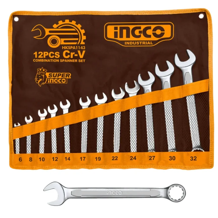 Cles mixtes ingco 12pcs 6-32mm – Image 1