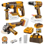 Pack sans fil ingco +25 pcs 20v 4ah